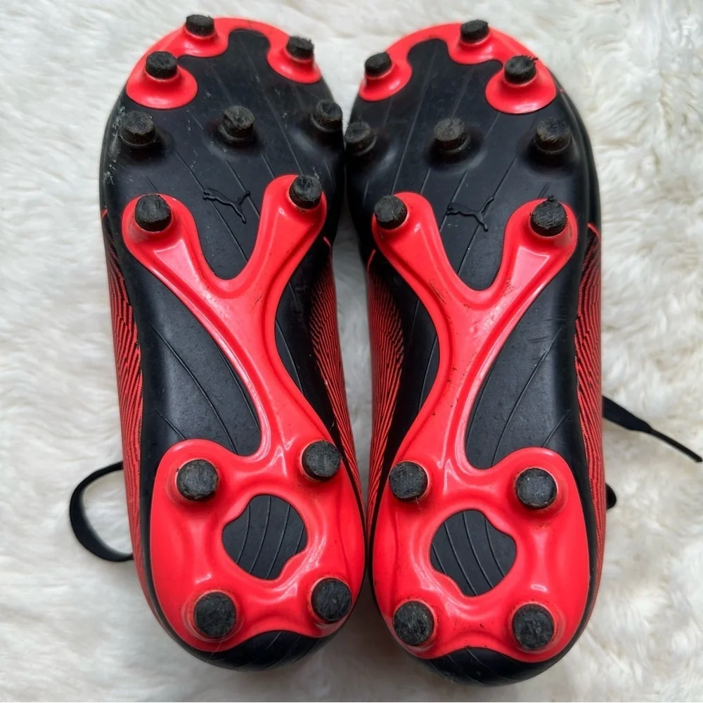 Puma Spirit II Cleats Red & Black Size 1 - Picture 7 of 16